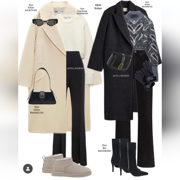 Zara Oversized Coat Cream - Picture 14 of 17